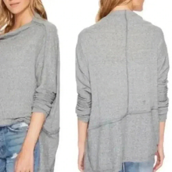Free people gray londontown thermal long sleeve - Picture 1 of 4